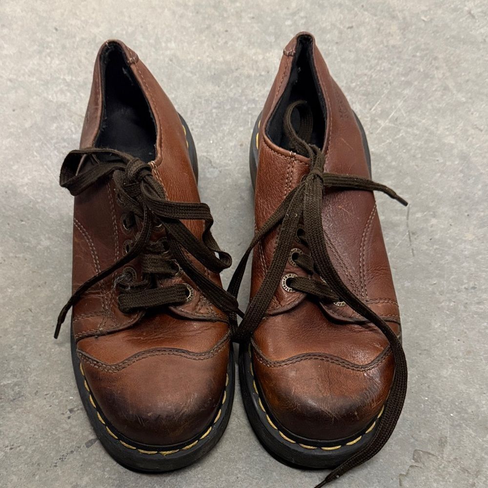 Dr. Martens vintage Dark Brown Leather Men's Derbys